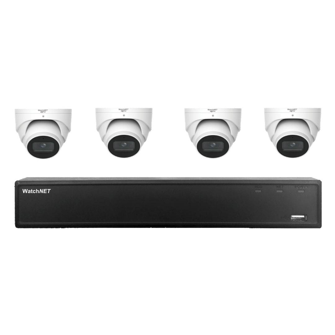 Kit de 4 caméras de surveillance Taz Alarme